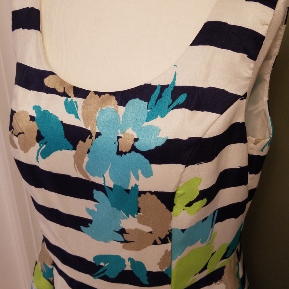 Annalee + Hope Striped and Floral Print Sleeveless Dress - Picture 2 of 4